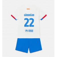 Maglie da calcio Barcelona Ilkay Gundogan #22 Seconda Maglia Bambino 2023-24 Manica Corta (+ Pantaloni corti)
